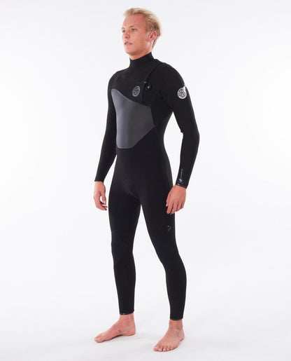 Rip Curl Flashbomb 3/2mm Chest Zip Mens Wetsuit 2021 - Black - Front