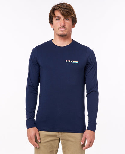 Rip Curl Icons Of Surf L/Sleeve UV Tee - Navy