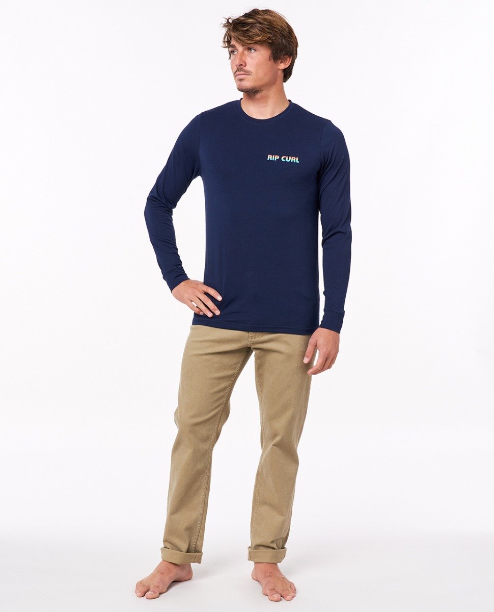 Rip Curl Icons Of Surf L/Sleeve UV Tee - Navy