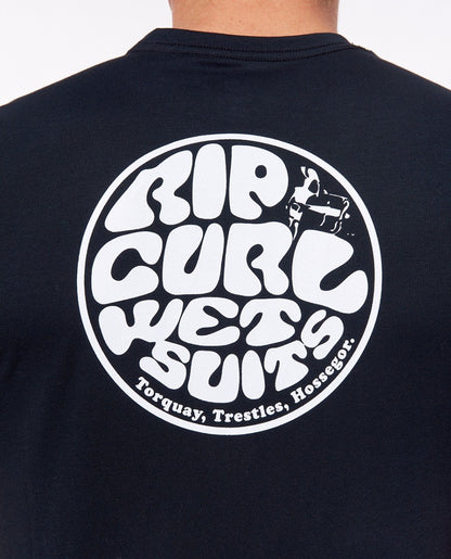 Rip Curl Icons Of Surf Rash Vest - Black