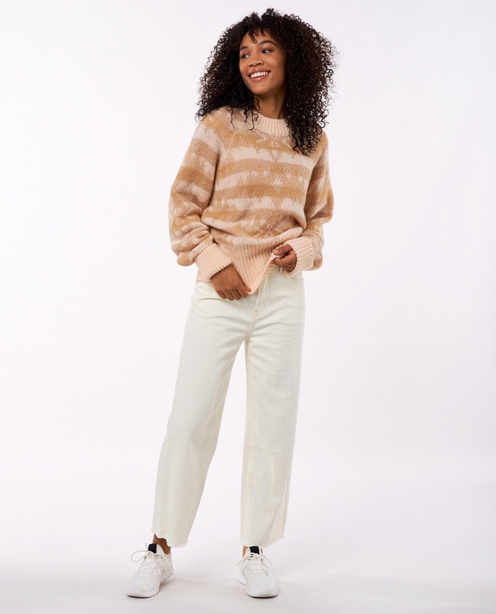 Rip Curl Zuma Aztec Women's Sweater - Light Peach