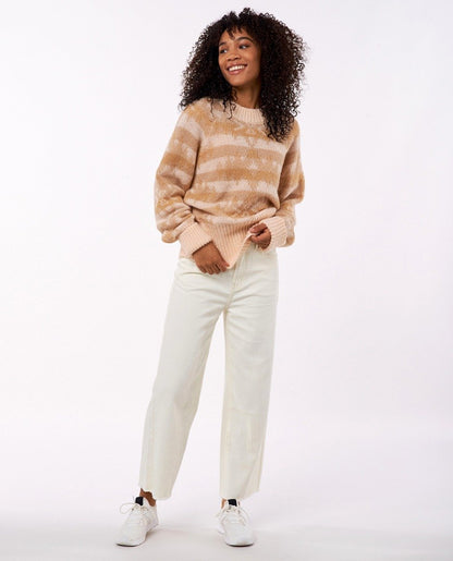 Rip Curl Zuma Aztec Women's Sweater - Light Peach