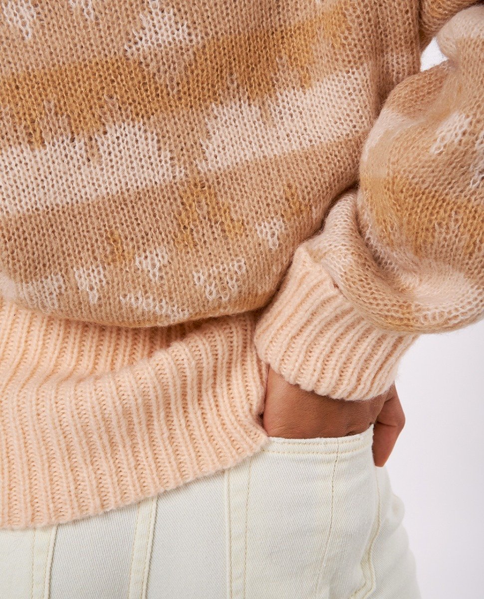 Rip Curl Zuma Aztec Women's Sweater - Light Peach