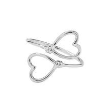 Pura Vida Heart Wire Wrap Ring - Silver
