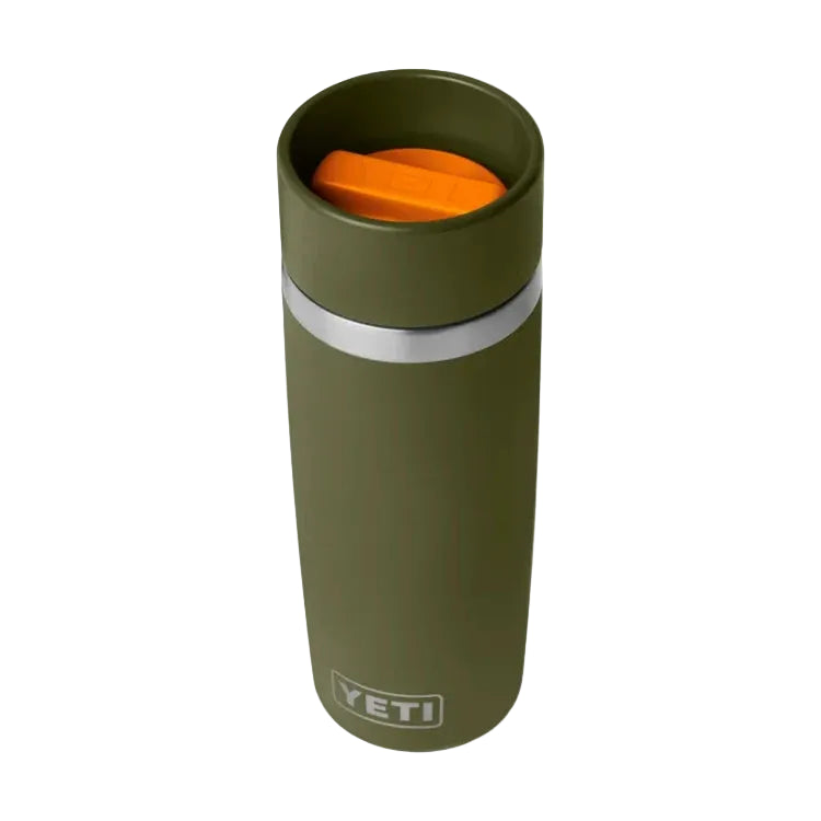 Yeti Rambler 16oz Travel Bottle - Olive/King Crab Orange