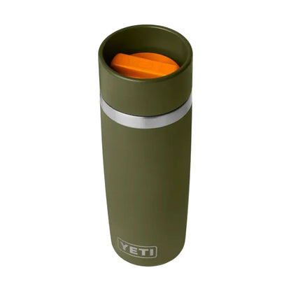Yeti Rambler 16oz Travel Bottle - Olive/King Crab Orange