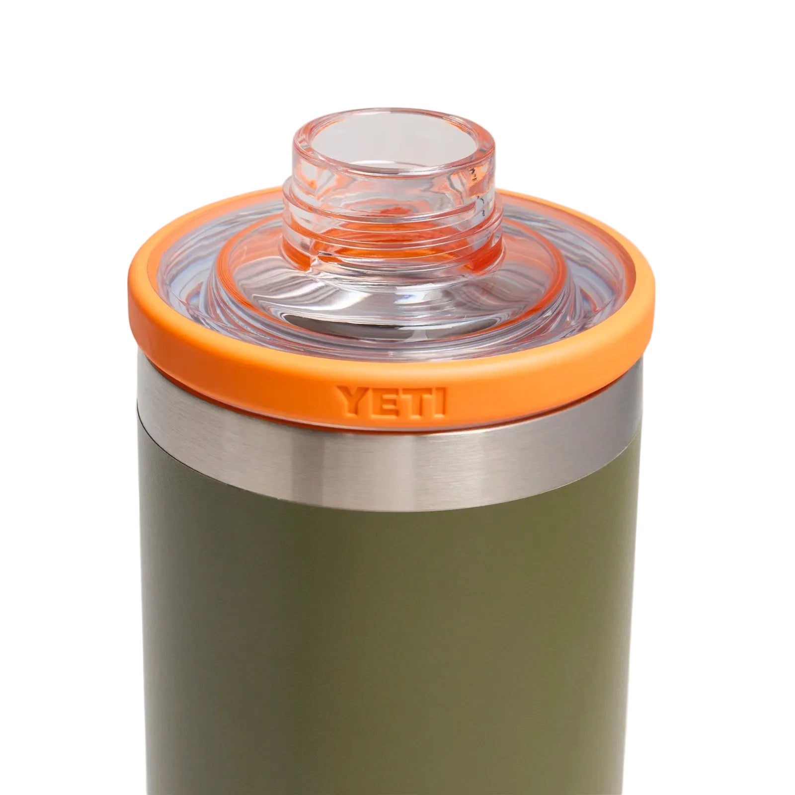 Yeti Rambler 18oz Insulated Bottle with Chug Cap 2.0 - Olive/King Crab Orange