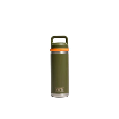 Yeti Rambler 18oz Insulated Bottle with Chug Cap 2.0 - Olive/King Crab Orange