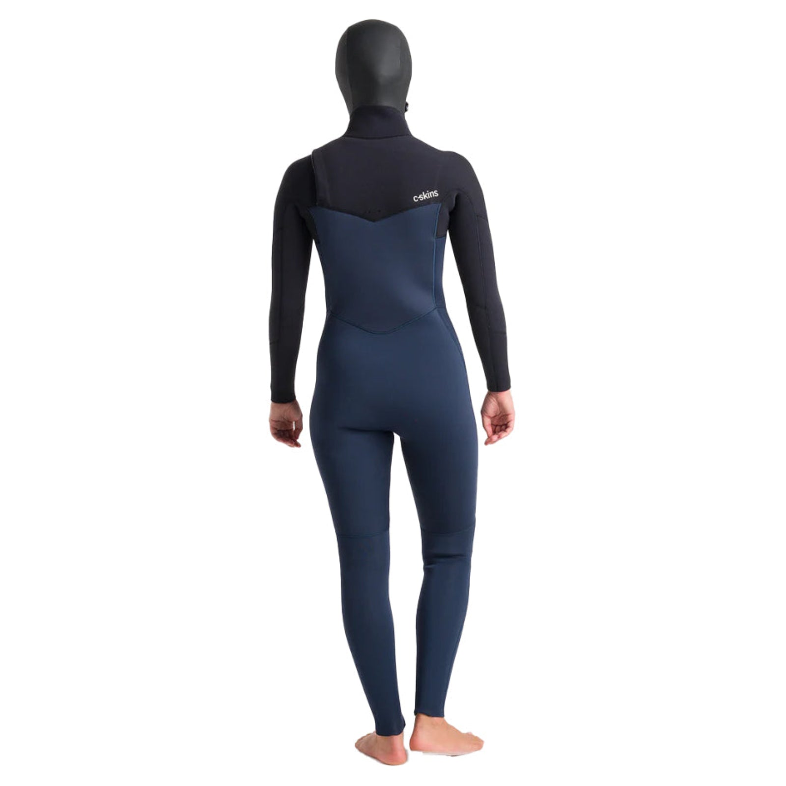 C-Skins Women's Solace 5/4mm Chest Zip Hooded Wetsuit - Blustone/Blk/Saffron - Buy online today