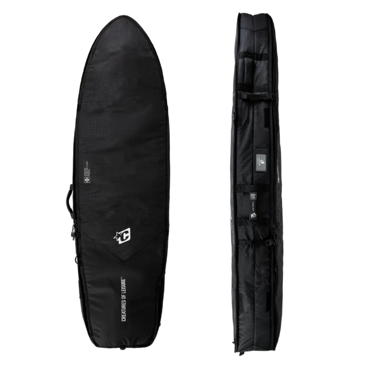 Creatures Of Leisure Fish Triple DT2.0 Board Bag - Black Silver