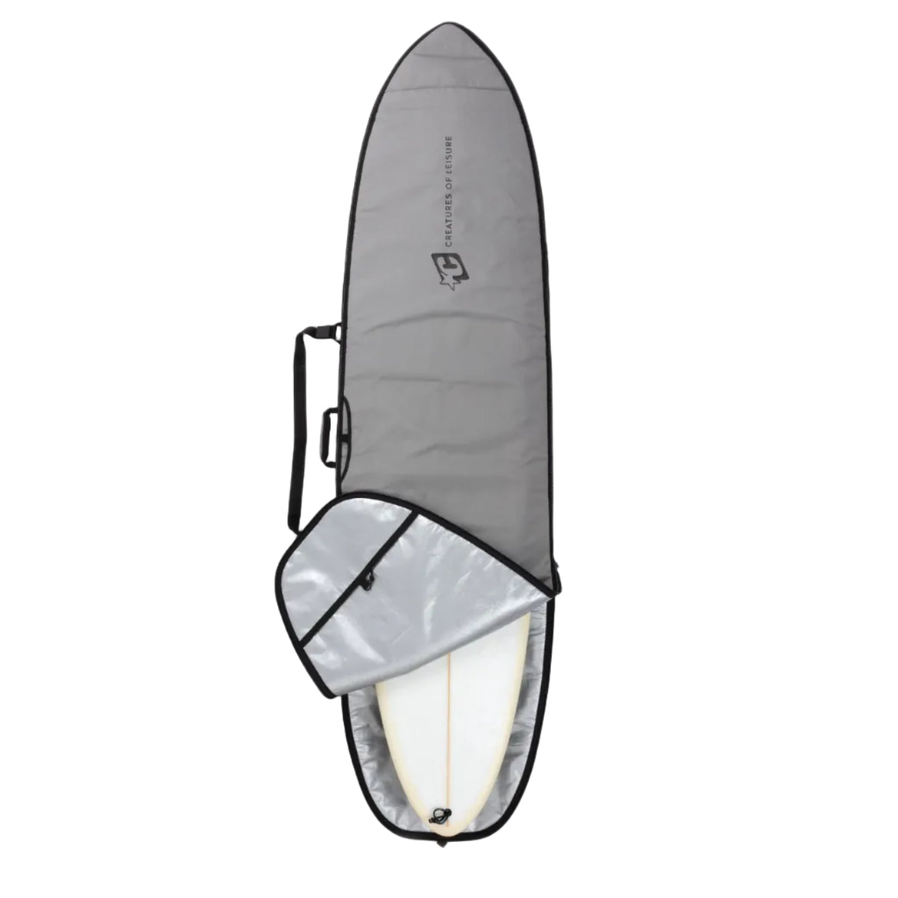 Creatures Of Leisure Fish Icon Board Bag - Silver Black