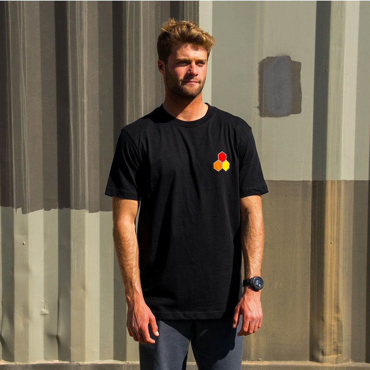 Channel Island Classic Hex Men's Short Sleeve Tee - Black