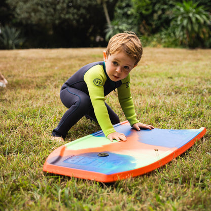 C-Skins NuWave C-KID Baby Front Zip Steamer Wetsuit 2026 - Bluestone/Lime