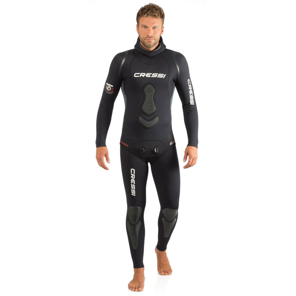 Cressi Apnea Men's 2-Piece 5mm Dive Wetsuit - Black