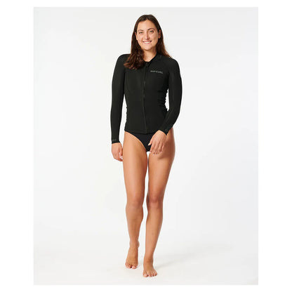Rip Curl Women's Dawn Patrol Long Sleeve Jacket - Black - 2024