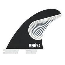 FCS II Gabriel Medina PC Tri Fin Set - Black/White