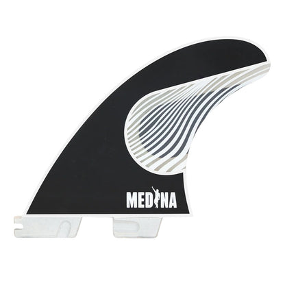 FCS II Gabriel Medina PC Tri Fin Set - Black/White