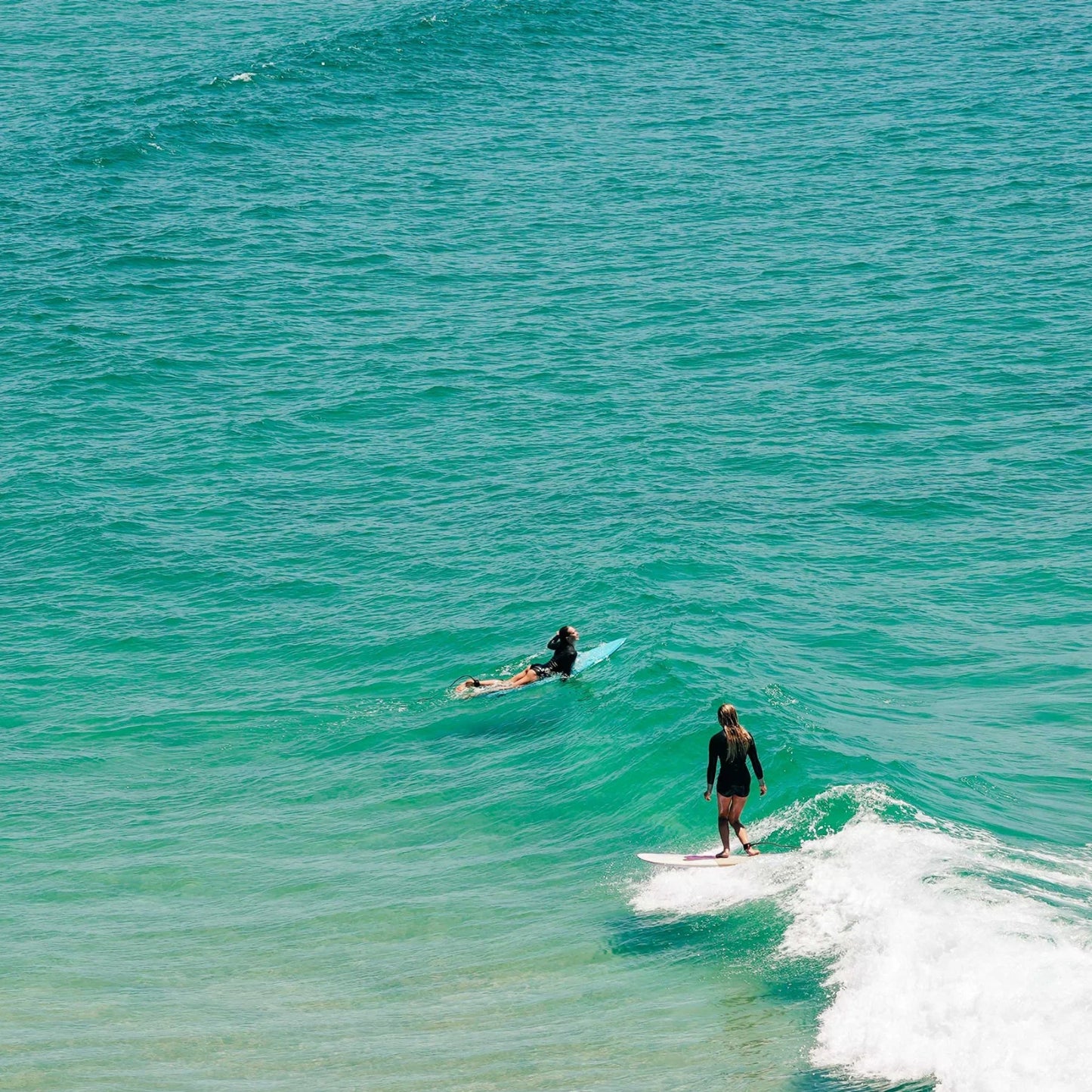 Ocean and Earth Happy Hour Epoxy 7ft6 Soft Surfboard - Sky Blue