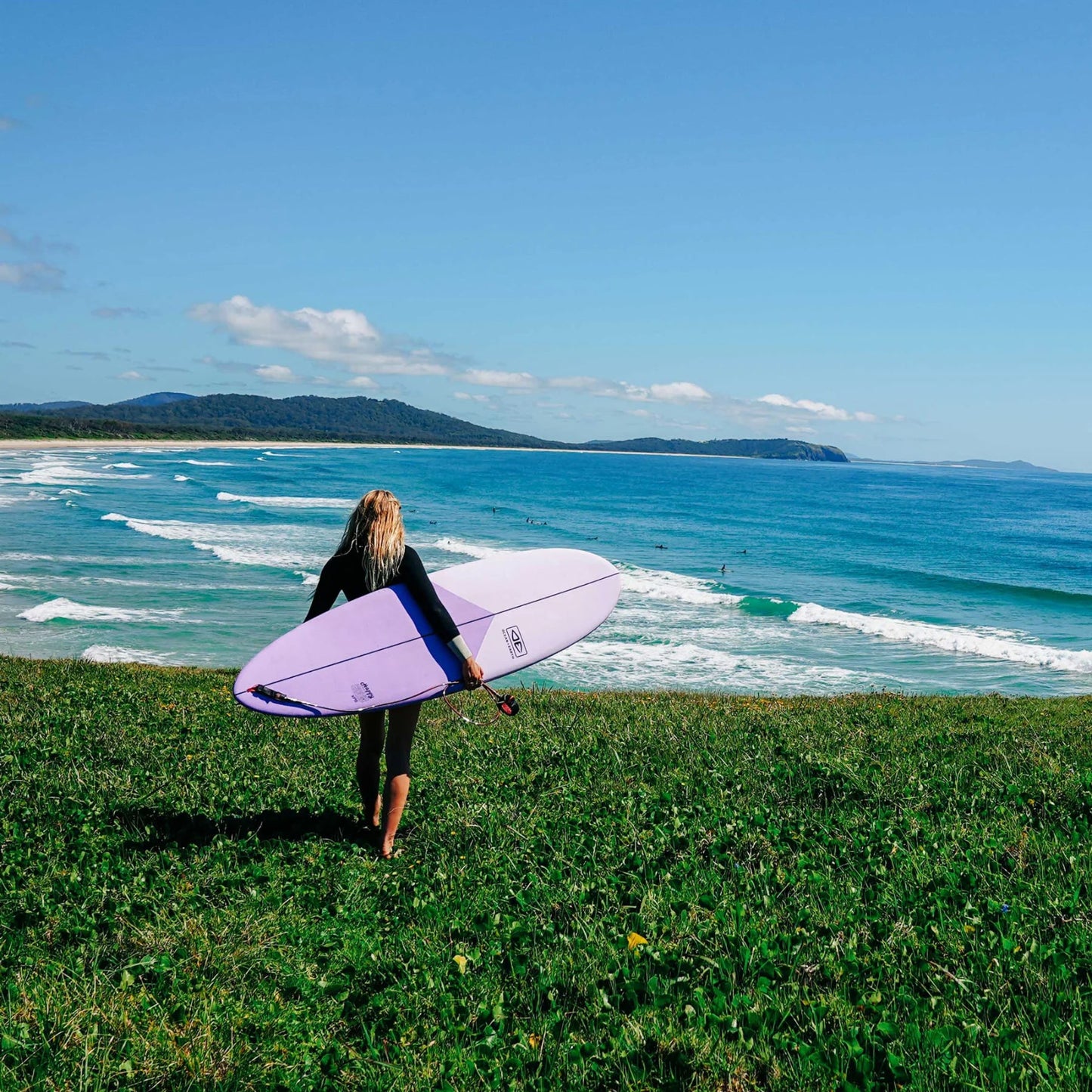 Ocean and Earth Happy Hour 7'6" Epoxy Softboard - Violet