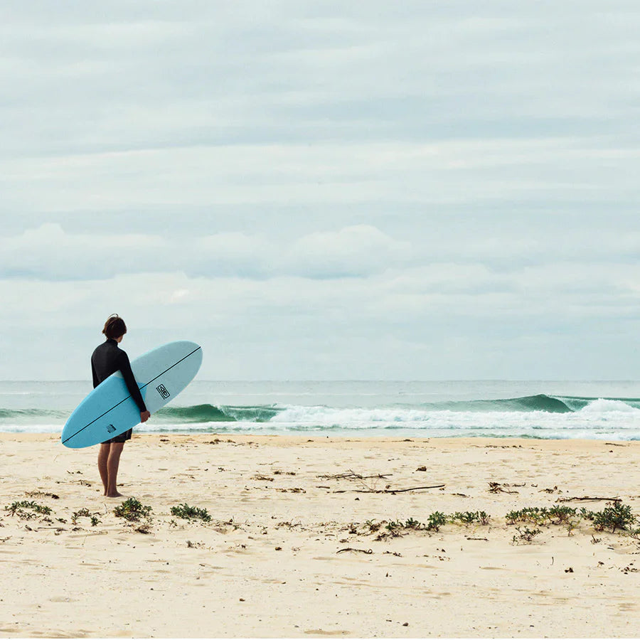 Ocean and Earth Happy Hour Epoxy 6ft6 Soft Surfboard - Sky Blue