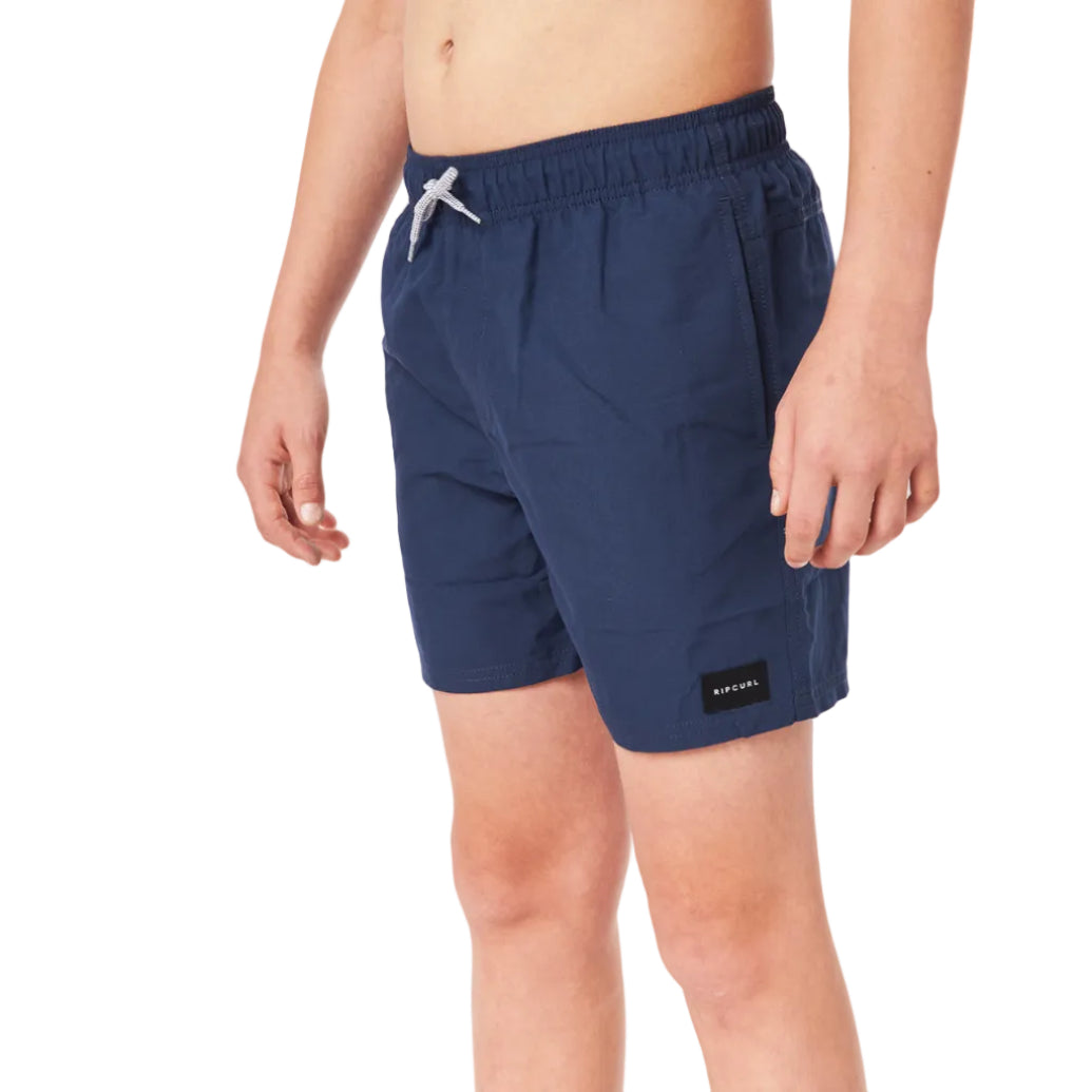 Rip Curl Offset Volley Boys Boardshorts - Navy