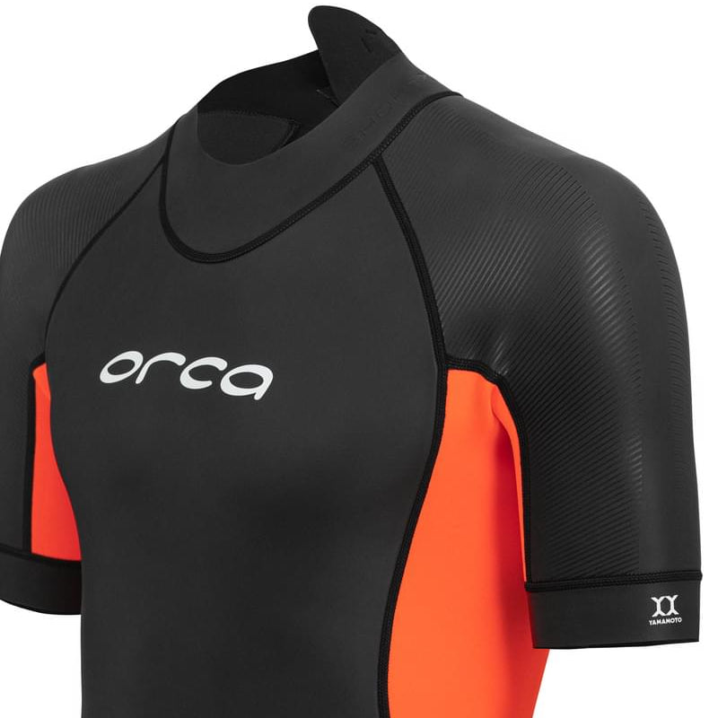 Orca Vitalis Mens Openwater Shorty Wetsuit - Black/Orange