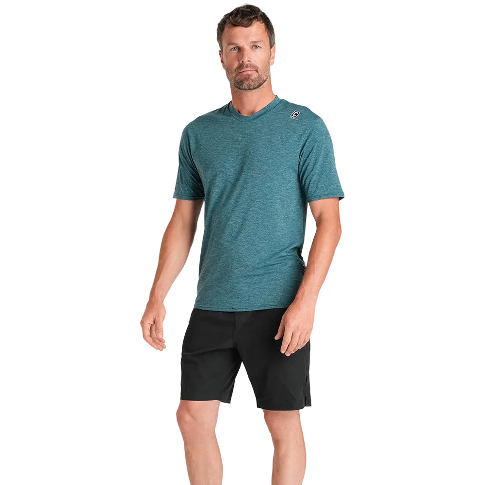 C-Skins NuWave UV Mens Short Sleeve Surf Tee - Forest Green