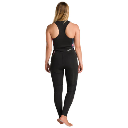 Combinaison longue C-Skins NuWave Solace Lite 2 mm femme à zip frontal FL - Black / Tropical