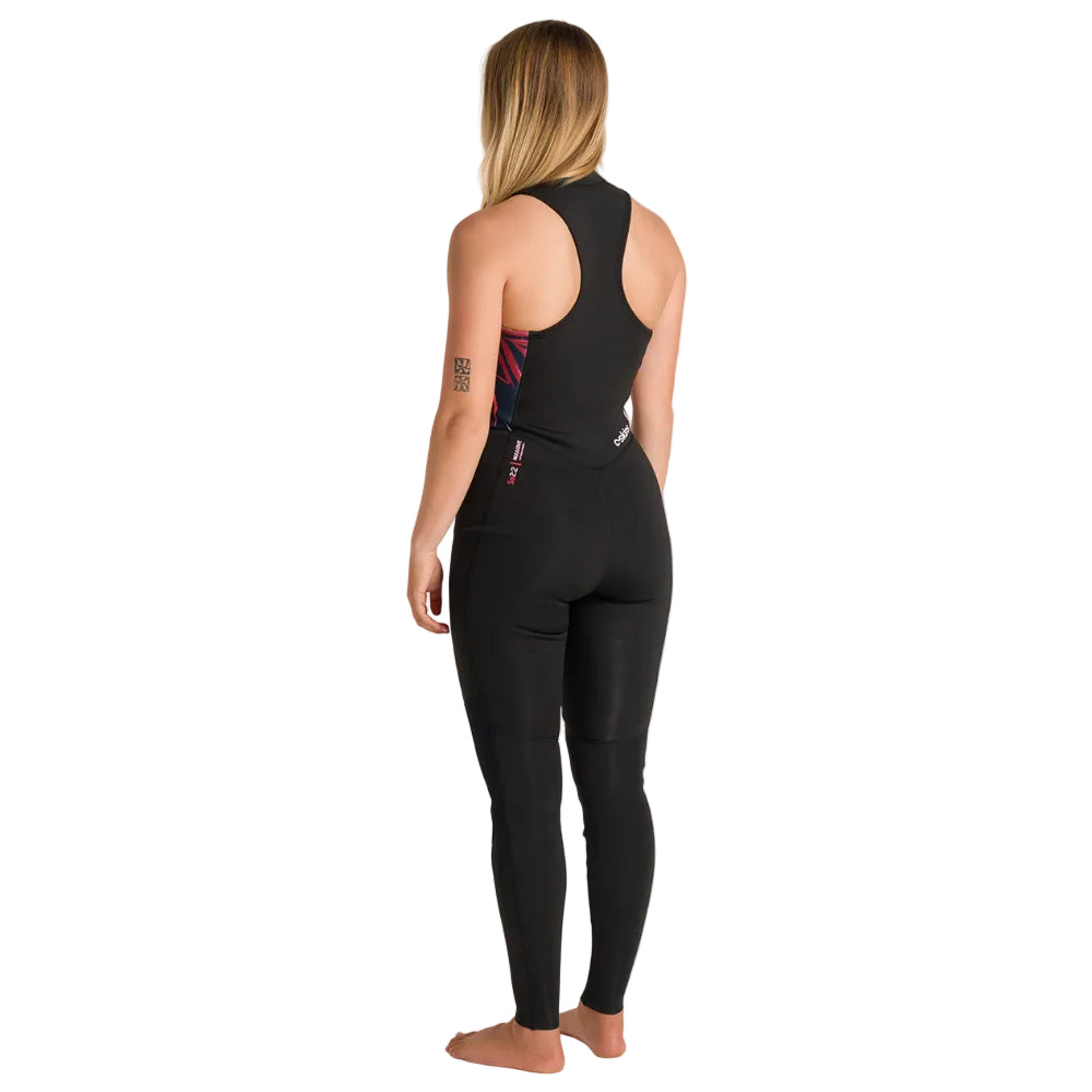 Combinaison longue C-Skins NuWave Solace Lite 2 mm femme à zip frontal FL - Black / Tropical