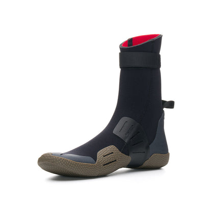 C-Skins NuWave 5mm Adult Round Toe Boots - Black / Charcoal