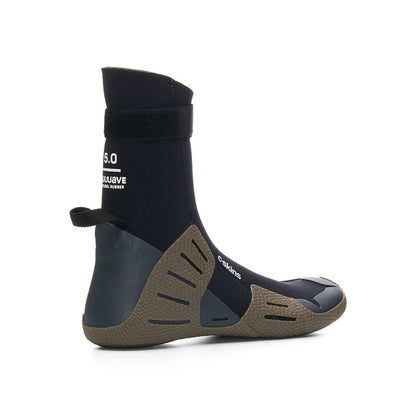 C-Skins NuWave 5mm Adult Round Toe Boots - Black / Charcoal