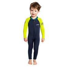 C-Skins NuWave C-KID Baby Front Zip Steamer Wetsuit in Bluestone/Lime