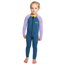 C-Skins NuWave C-KID Baby Front Zip Steamer Wetsuit 2026 - Steel Blue/ Lilac
