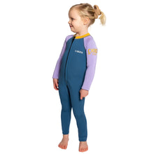 C-Skins NuWave C-KID Baby Front Zip Steamer Wetsuit 2026 - Steel Blue/ Lilac