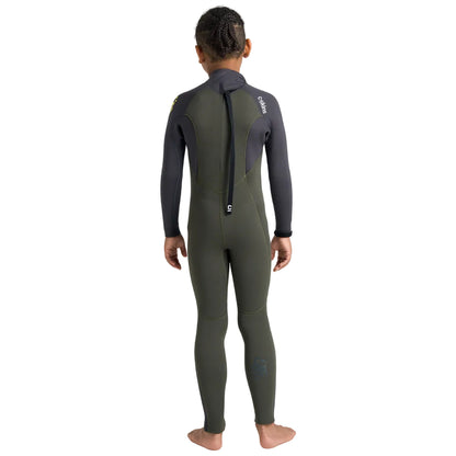 C-Skins NuWave Legend 5/4/3mm Junior GBS Back Zip Winter Wetsuit 2026 - Olive / Meteor
