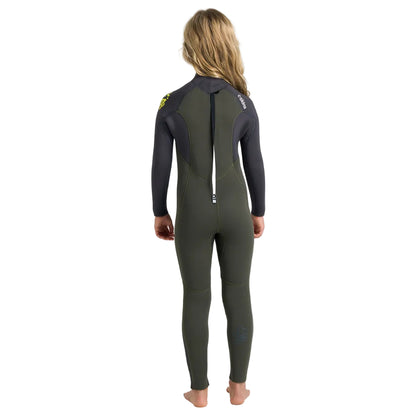 C-Skins NuWave Legend 5/4/3mm Junior GBS Back Zip Winter Wetsuit 2026 - Olive / Meteor
