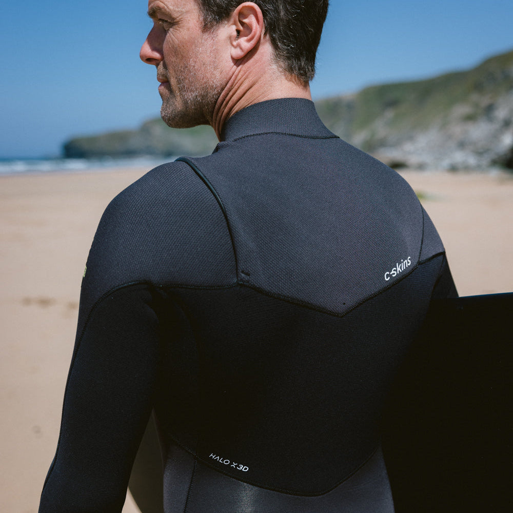 C-Skins NuWave ReWired 4/3mm Mens GBS Chest Zip Wetsuit 2026 - Meteor / Black / Lime