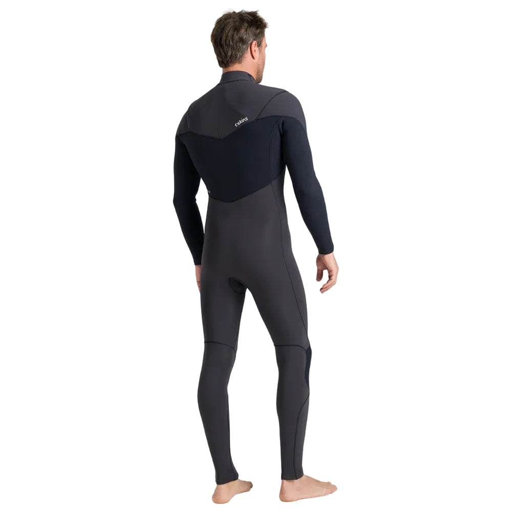 C-Skins NuWave ReWired 4/3mm Mens GBS Chest Zip Wetsuit 2026 - Meteor / Black / Lime