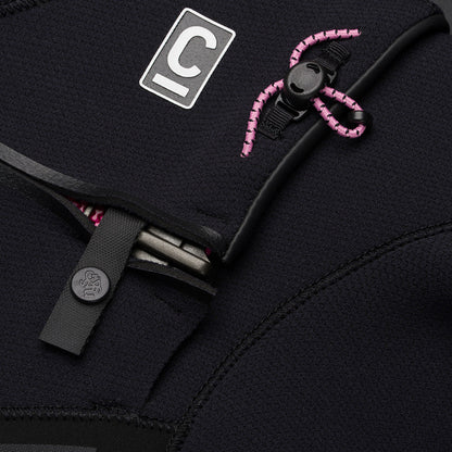 C-Skins NuWave ReWired 5/4mm Womens GBS Chest Zip Winter Wetsuit 2026 - Black / Rose
