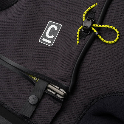 Combinaison intégrale homme C-Skins NuWave ReWired 5/4 mm GBS à zip poitrine 2026 - Black/Meteor/Lime