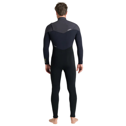 Combinaison intégrale homme C-Skins NuWave ReWired 5/4 mm GBS à zip poitrine 2026 - Black/Meteor/Lime