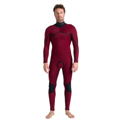 Combinaison intégrale homme C-Skins NuWave ReWired 5/4 mm GBS à zip poitrine 2026 - Black/Meteor/Lime