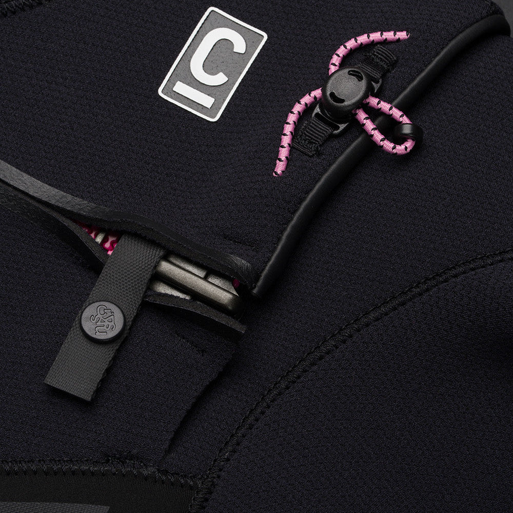 C-Skins NuWave ReWired 6/5mm Womens GBS Hooded Winter Wetsuit 2026 - Black / Rose