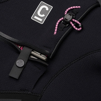 C-Skins NuWave ReWired 6/5mm Womens GBS Hooded Winter Wetsuit 2026 - Black / Rose