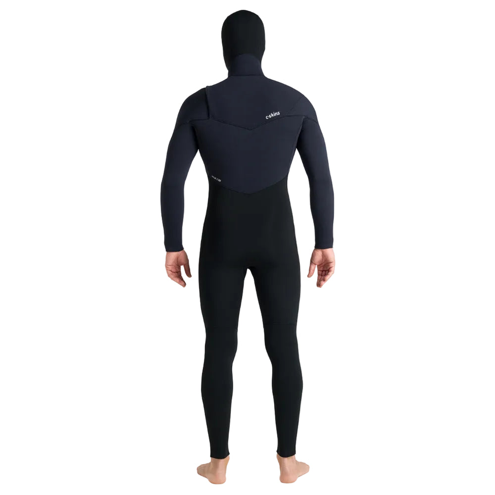 C-Skins NuWave ReWired 6/5 mm GBS homme avec cagoule intégrée 2026 - Black / Lime