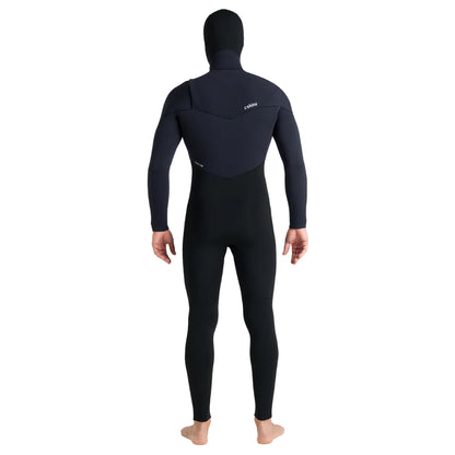 C-Skins NuWave ReWired 6/5 mm GBS homme avec cagoule intégrée 2026 - Black / Lime