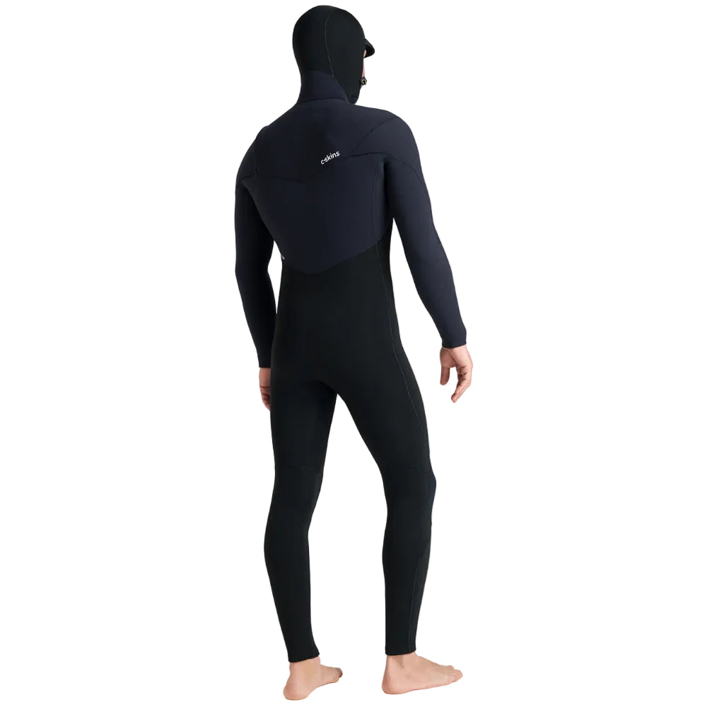 C-Skins NuWave ReWired 6/5 mm GBS homme avec cagoule intégrée 2026 - Black / Lime