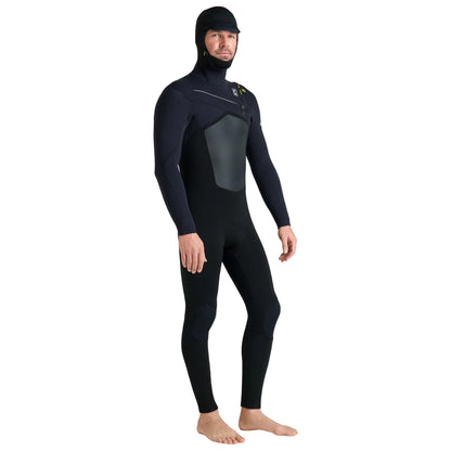C-Skins NuWave ReWired 6/5 mm GBS homme avec cagoule intégrée 2026 - Black / Lime