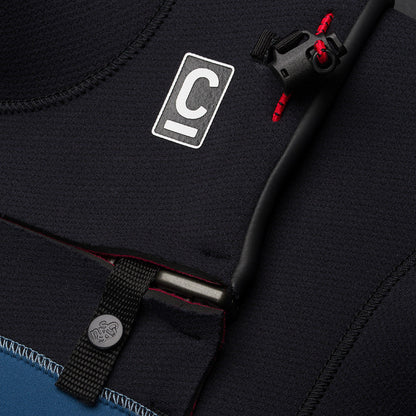 C-Skins NuWave Session 5/4mm Junior GBS Chest Zip Winter Wetsuit 2026 - Legion Blue / Black / Red