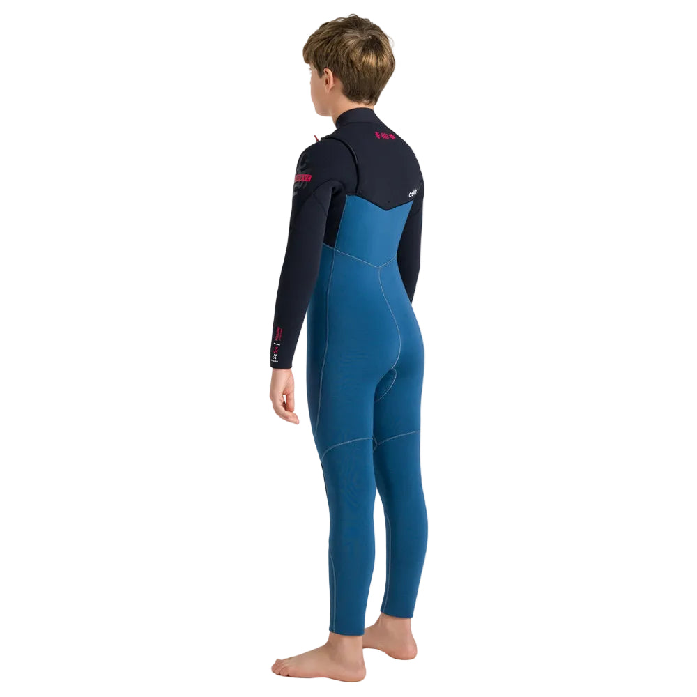 C-Skins NuWave Session 5/4mm Junior GBS Chest Zip Winter Wetsuit 2026 - Legion Blue / Black / Red
